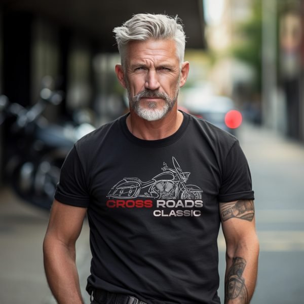 T-shirt Victory Cross Roads Merchandise & Clothing Motorcycle Apparel Adventure Classic Vintage Tourer Cruiser Bikes Sportbike Naked Bike