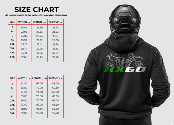 Kawasaki KX60 1983-2004 Hoodie for Motorcycle Riders - Image 5
