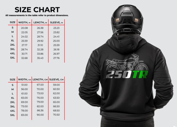 Kawasaki 250TR 2002-2013 Hoodie for Motorcyclists - Image 4