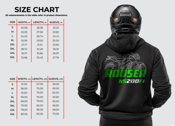 Kawasaki Rouser NS200 Fi 2019-2024 Hoodie for Motorcycle Riders - Image 4