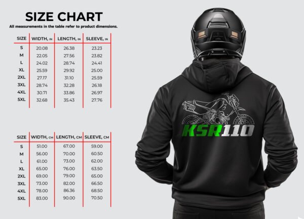 Kawasaki KSR110 Pro 2014-2024 Hoodie for Motorcycle Riders - Image 4