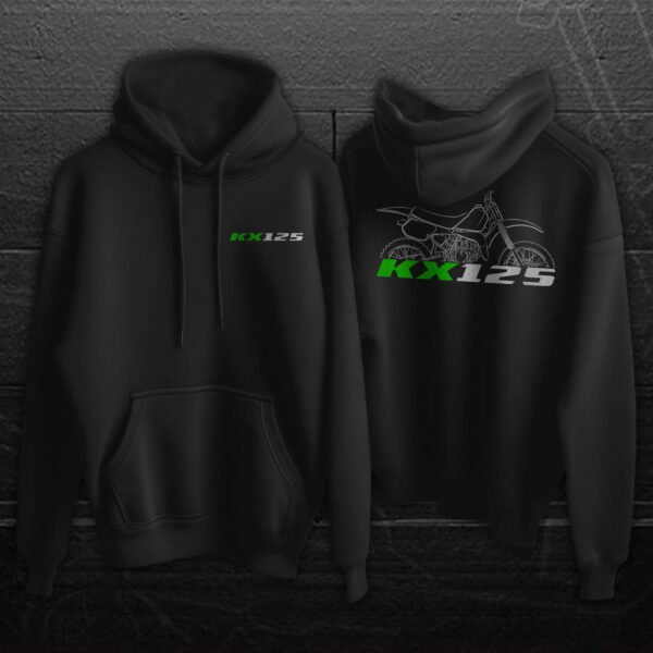 Kawasaki KX125 1974-2008 Hoodie for Motorcycle Riders - Image 12