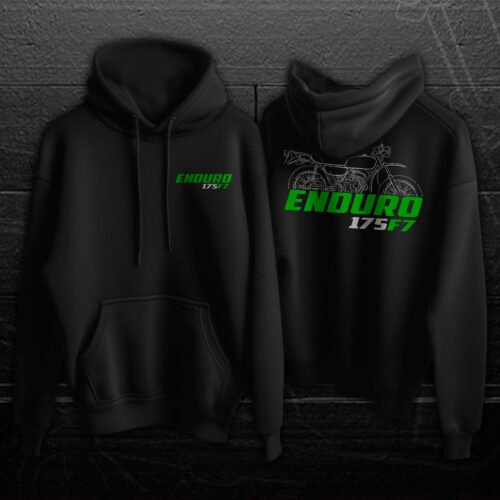 Kawasaki 175 F7 1971-1975 Hoodie for Motorcycle Riders
