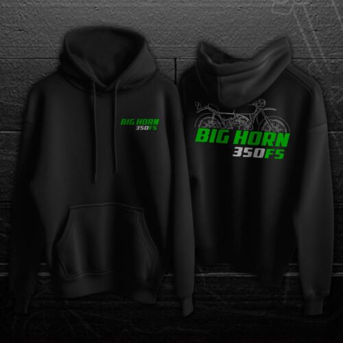 Kawasaki 350 F5 Big Horn 1970-1971 Hoodie for Motorcycle Riders