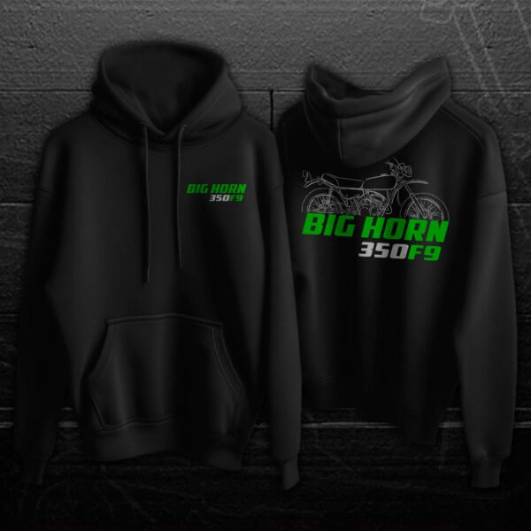 Kawasaki 350 F9 Big Horn 1972-1975 Hoodie for Motorcycle Riders