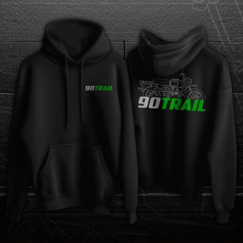 Kawasaki 90 Trail G1TRL 1967-1969 Hoodie for Motorcycle Riders