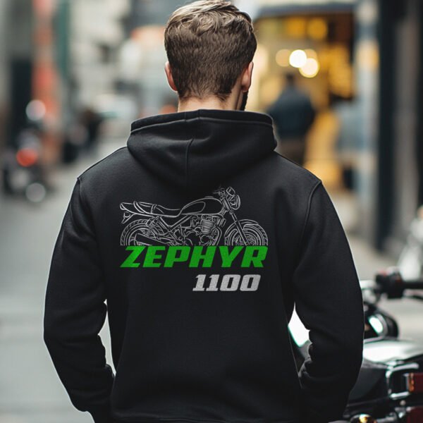 Kawasaki Zephyr 1100 1992-1997 Hoodie for Motorcycle Riders - Image 4
