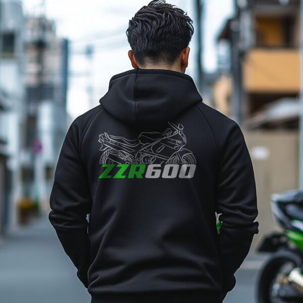 Kawasaki ZZR 600 1990-2009 Hoodie for Motorcycle Riders - Image 5