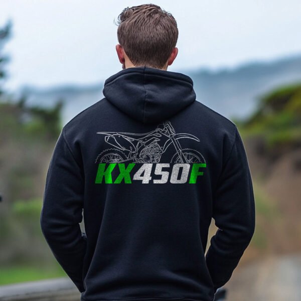 Kawasaki KX450 & KX450F & KX450X 1974-2025 Hoodie for Motorcycle Riders - Image 11