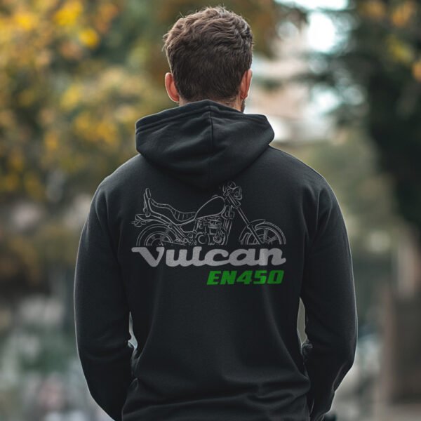 Kawasaki EN450 Vulcan 1985-1990 Hoodie for Motorcycle Riders - Image 3