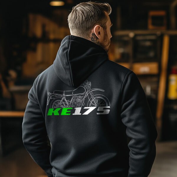 Kawasaki KE175 1976-1983 Hoodie for Motorcycle Riders - Image 4