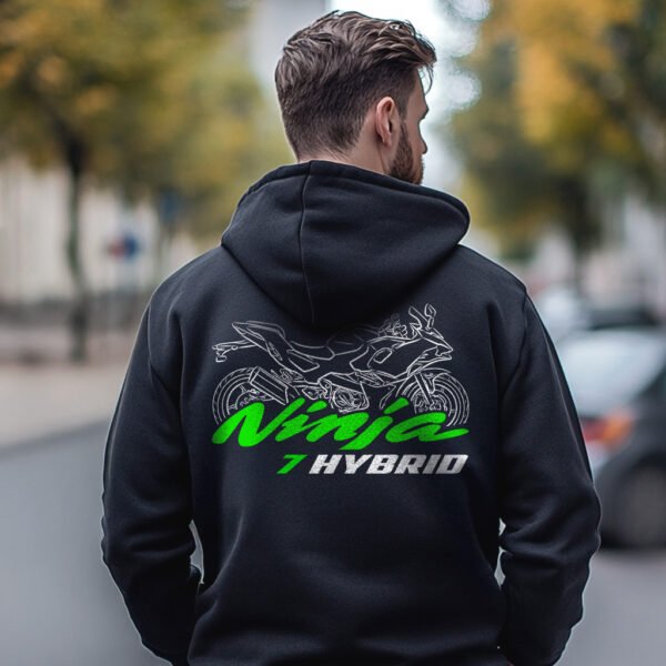 Kawasaki Ninja 7 Hybrid 2024-2025 Hoodie for Motorcyclists - Image 2