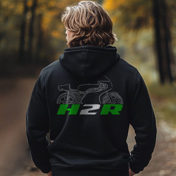 Kawasaki H2R 1972-1974 Hoodie for Motorcyclists - Image 3