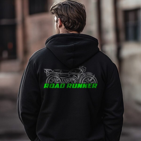 Kawasaki C2TR 120 Road Runner 1967-1969 Hoodie for Motorcyclists - Image 3