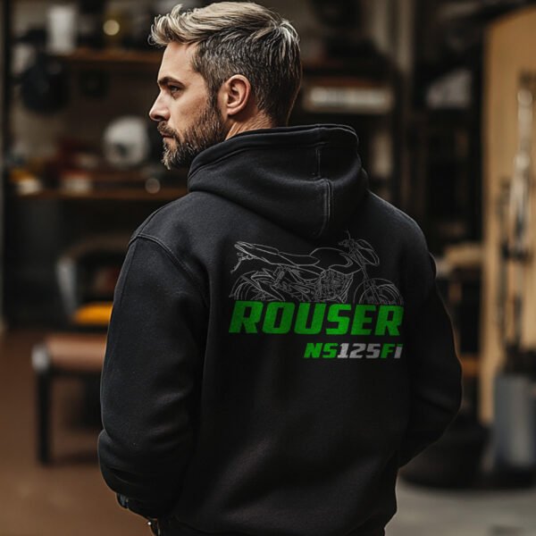 Kawasaki Rouser NS125 Fi 2021-2024 Hoodie for Motorcycle Riders - Image 3