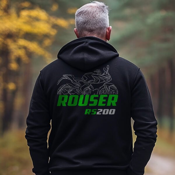 Kawasaki Rouser RS200 2021-2024 Hoodie for Motorcycle Riders - Image 3