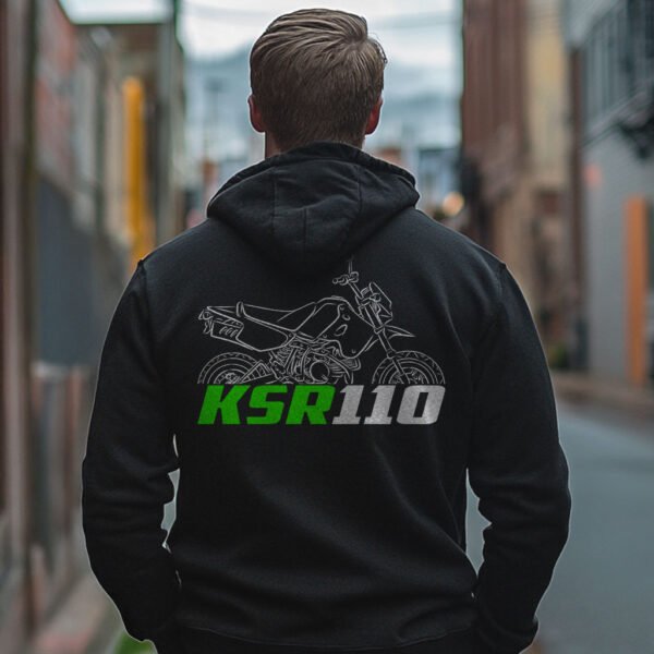 Kawasaki KSR110 Pro 2014-2024 Hoodie for Motorcycle Riders - Image 3