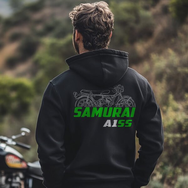 Kawasaki A1SS Samurai 1967-1971 Hoodie for Motorcyclists - Image 3
