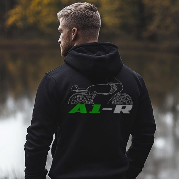 Kawasaki A1-R 250 1967-1968 Hoodie for Motorcycle Racers - Image 3