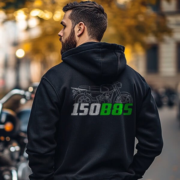 Kawasaki 150 B8S 1965-1966 Hoodie for Motorcyclists - Image 3