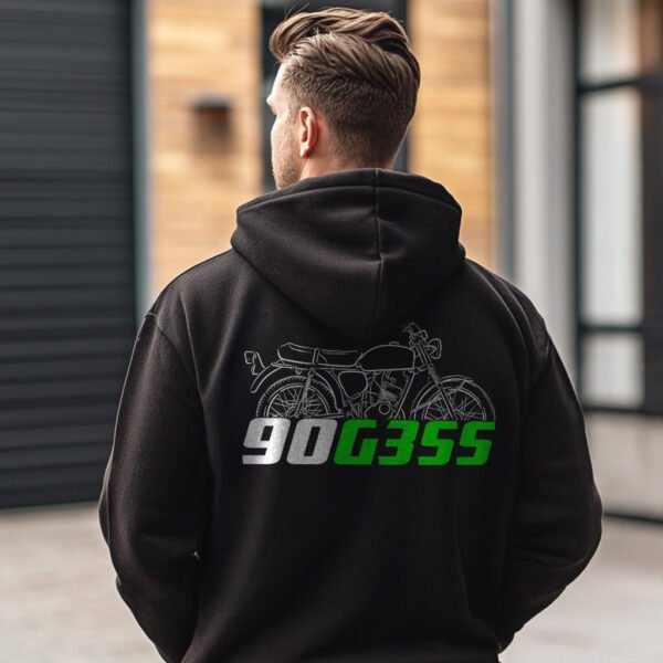 Kawasaki 90 G3SS 1969-1974 Hoodie for Motorcycle Riders - Image 3
