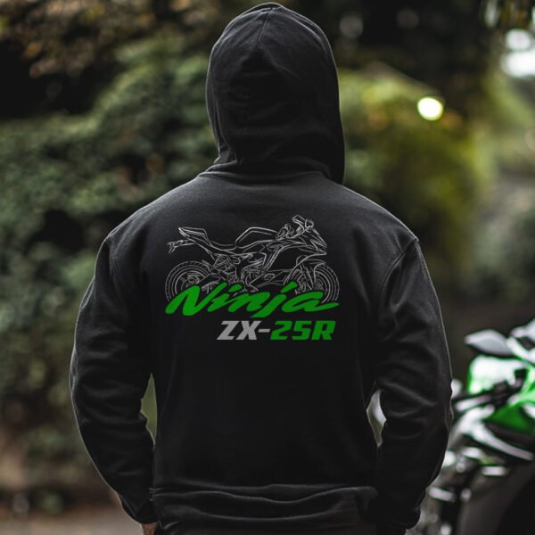 Kawasaki Ninja ZX-25R 2020-2025 Hoodie for Motorcyclists - Image 5