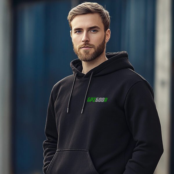 Kawasaki GPZ600R 1984-1990 Hoodie for Motorcycle Riders - Image 2