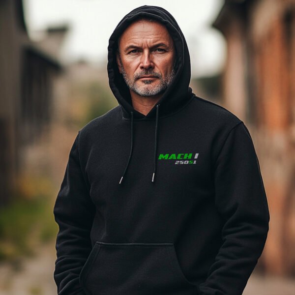 Kawasaki 250 Mach I S1 1971-1975 Hoodie for Motorcycle Riders - Image 3