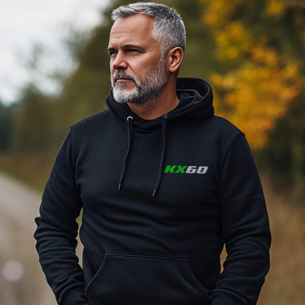 Kawasaki KX60 1983-2004 Hoodie for Motorcycle Riders - Image 4
