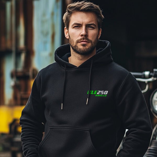 Kawasaki KLE250 Anhelo 1993-2001 Hoodie for Motorcycle Riders - Image 3