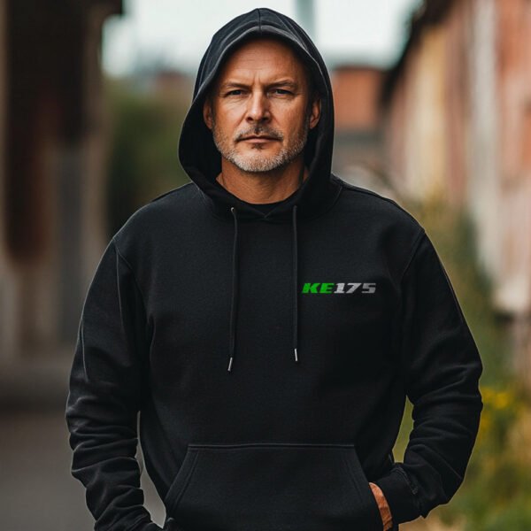 Kawasaki KE175 1976-1983 Hoodie for Motorcycle Riders - Image 3