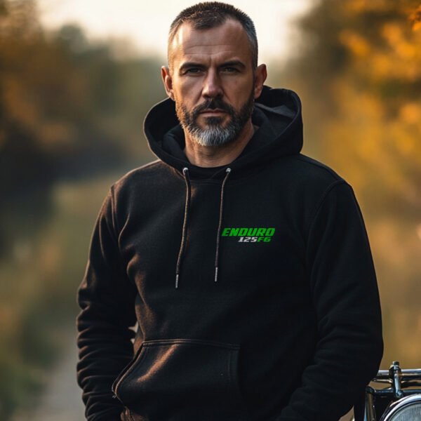 Kawasaki 125 F6 1971-1973 Hoodie for Motorcycle Riders - Image 2