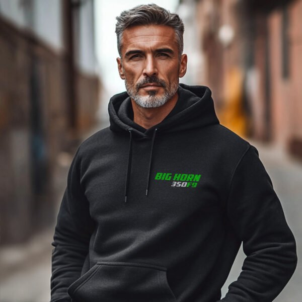Kawasaki 350 F9 Big Horn 1972-1975 Hoodie for Motorcycle Riders - Image 2