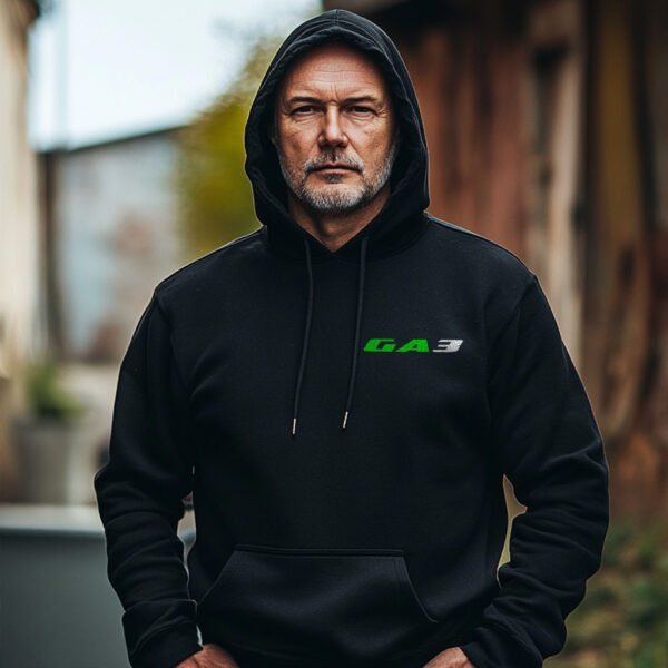 Kawasaki 90 GA3 1969-1970 Hoodie for Motorcycle Riders - Image 2