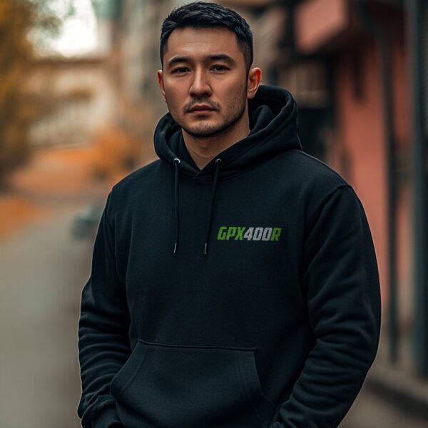 Kawasaki GPX400R 1987-1989 Hoodie for Motorcycle Riders - Image 2