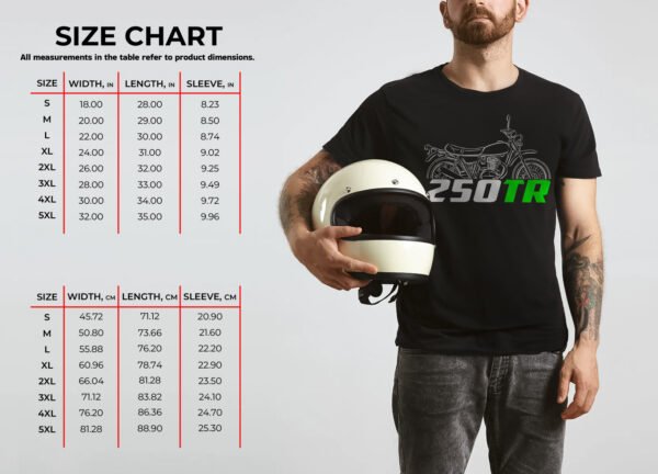 Kawasaki 250TR 2002-2013 T-shirt for Motorcycle Riders - Image 3