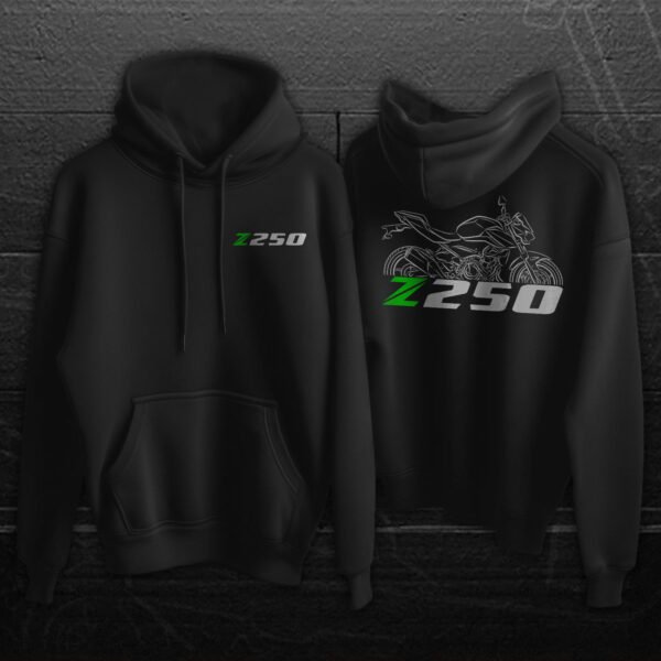 Kawasaki Z250 2013-2025 Hoodie for Motorcycle Riders - Image 2