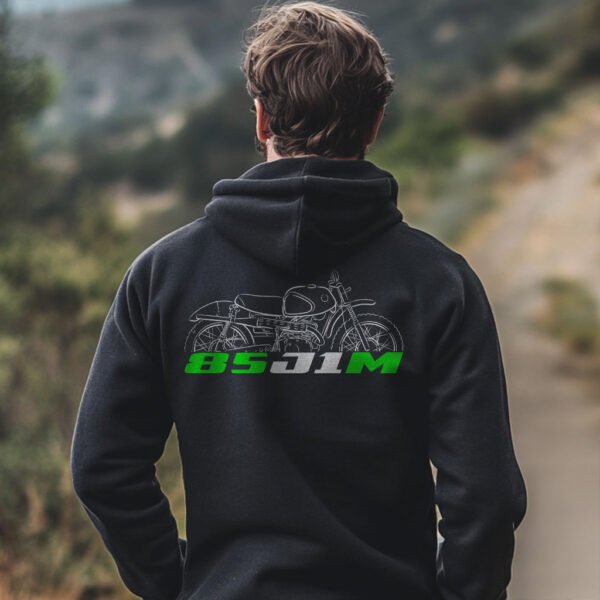 Kawasaki 85 J1M 1966 Hoodie for Motorcycle Riders - Image 3