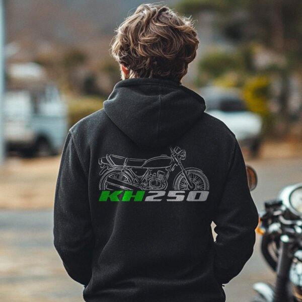 Kawasaki KH250 1975-1982 Hoodie for Motorcycle Riders - Image 3