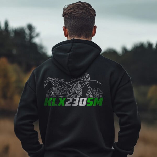 Kawasaki KLX230SM 2023-2025 Hoodie for Motorcycle Riders - Image 5
