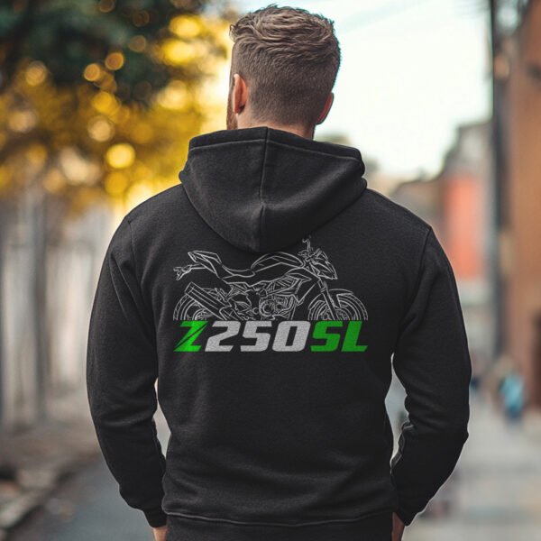 Kawasaki Z250SL 2015-2016 Hoodie for Motorcycle Riders - Image 3