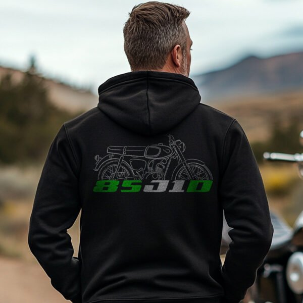 Kawasaki 85 J1 & J1D & J1L 1965-1968 Hoodie for Motorcycle Riders - Image 5