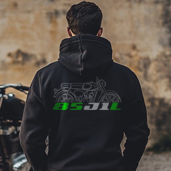 Kawasaki 85 J1 & J1D & J1L 1965-1968 Hoodie for Motorcycle Riders - Image 8