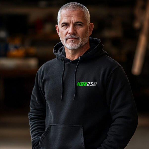 Kawasaki KDX250 (KDX250R, KDX250SR) 1979-1995 Hoodie for Motorcycle Riders - Image 9