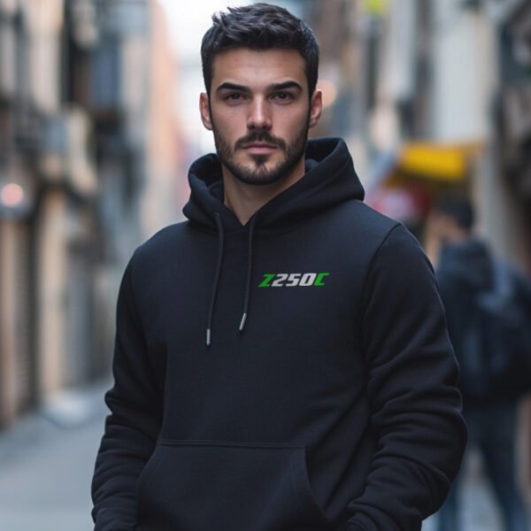 Kawasaki Z250C 1980-1983 Hoodie for Motorcycle Riders - Image 2
