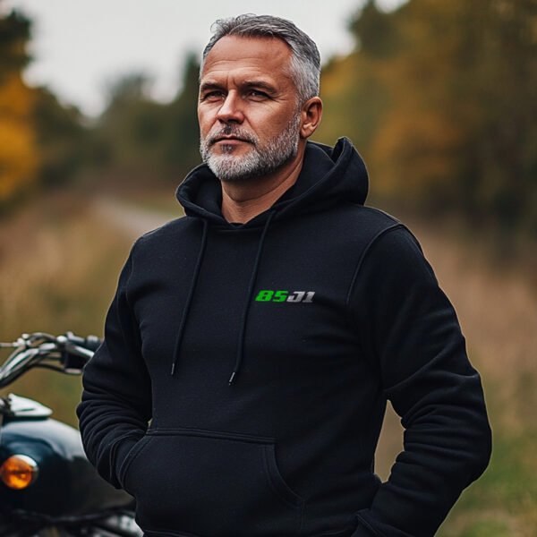 Kawasaki 85 J1 & J1D & J1L 1965-1968 Hoodie for Motorcycle Riders - Image 2
