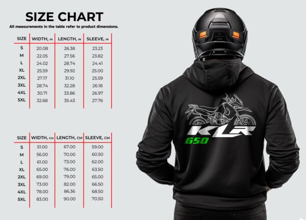 Kawasaki KLR650E 2008-2018 Hoodie - Image 2