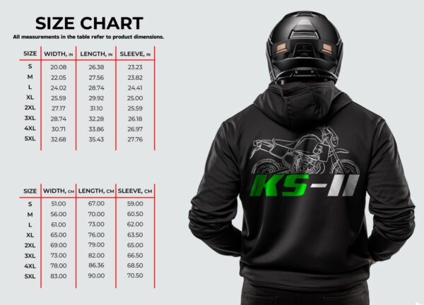 Kawasaki KS-II 1987-1989 Hoodie for Motorcycle Riders - Image 4