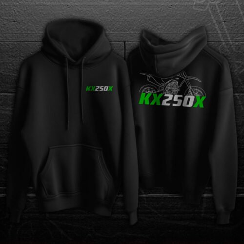 Kawasaki KX250X 2023-2025 Hoodie for Motorcycle Riders