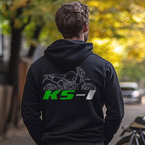 Kawasaki KS-I 1987-1989 Hoodie for Motorcycle Riders - Image 2